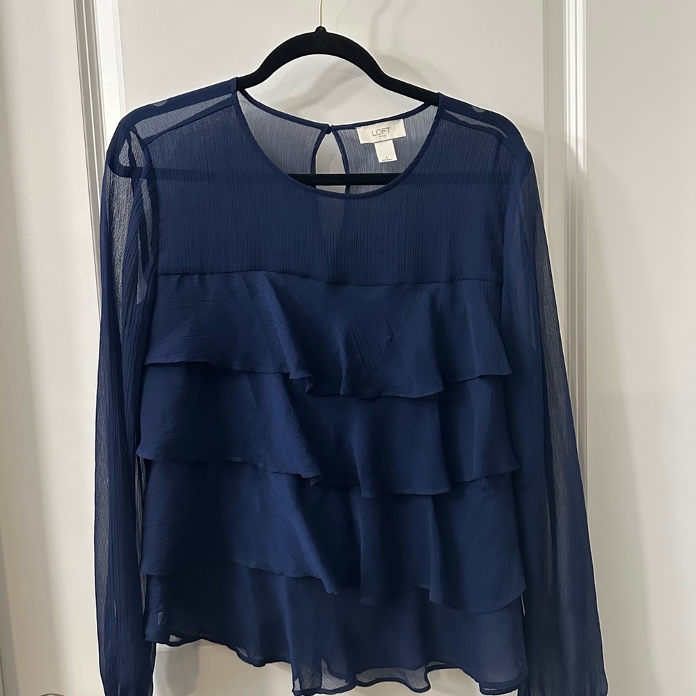 LOFT Sheer Blouse